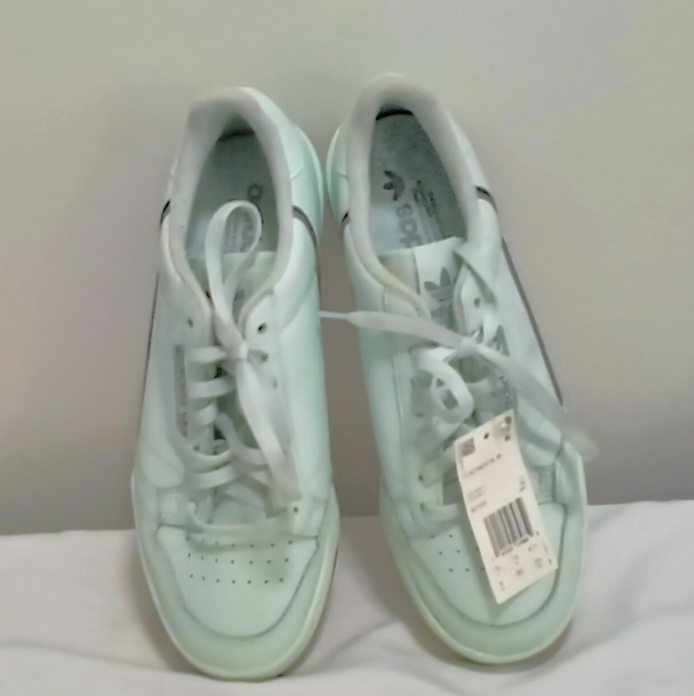 Adidas Men's 80 Continental Sneakers Mint Green Color Size 8 NWT
